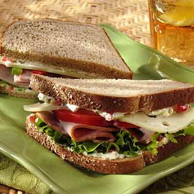 Hawaiian Ham & Swiss Sandwich
