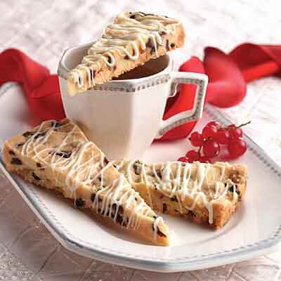 White Chocolate Cherry Shortbread