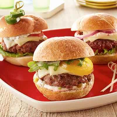 Green Chile Mini Burgers