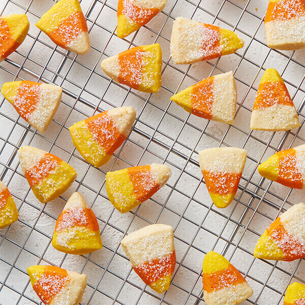 Sparkling Candy Corn Cookies