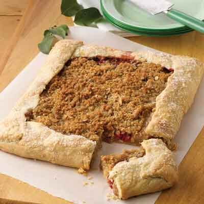 Rustic Apple Raspberry Pie Squares