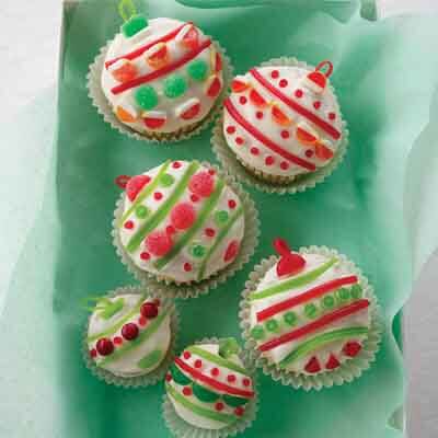 Christmas Ornament Cupcakes