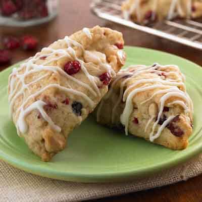 Petite White Chocolate Cranberry Scones