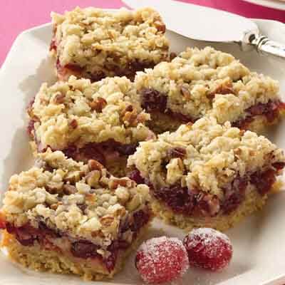 Crumble Top Cranberry Bars