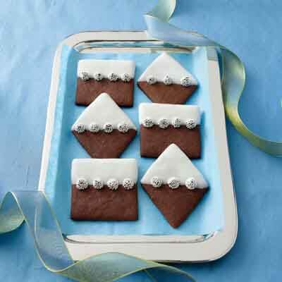 Snow-Capped Chocolate Wafers