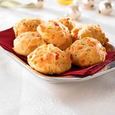 Red Pepper Asiago Gougère Bites (Gluten-Free Recipe) 