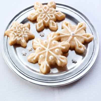 Snowflake Eggnog Cookies