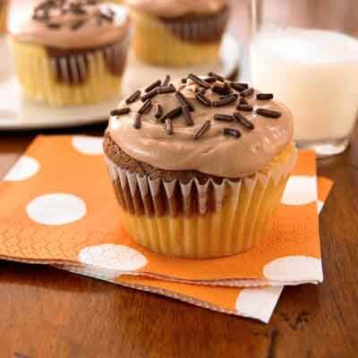 Luscious Chocolate Marbled Cupcakes