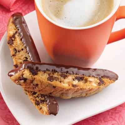 Chocolate-Glazed Cherry Biscotti