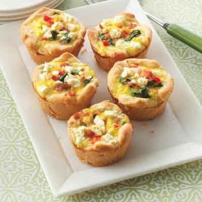 Mini Bruschetta Quiche Tarts