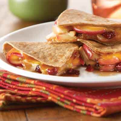 Apple Cheddar Quesadillas