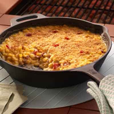 Cheesy Grilled Scalloped Corn