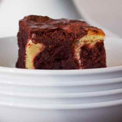 Red Velvet Swirled Brownies