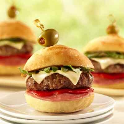 Antipasto Burger Sliders