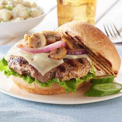 Garlic Mushroom & Swiss Burger