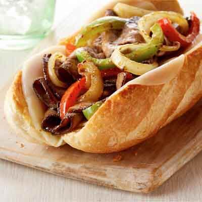 Italian Cheesesteak Sandwiches