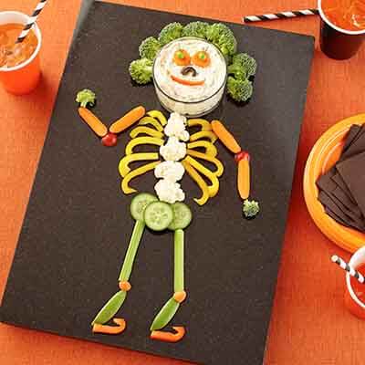 Veggie Skeleton & Dip