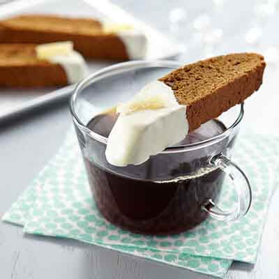 Gingerbread White Chocolate Biscotti