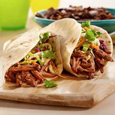 Slow Cooker Korean BBQ Beef Tacos