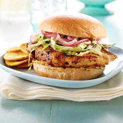 Cilantro Slaw Grilled Chicken Sandwich