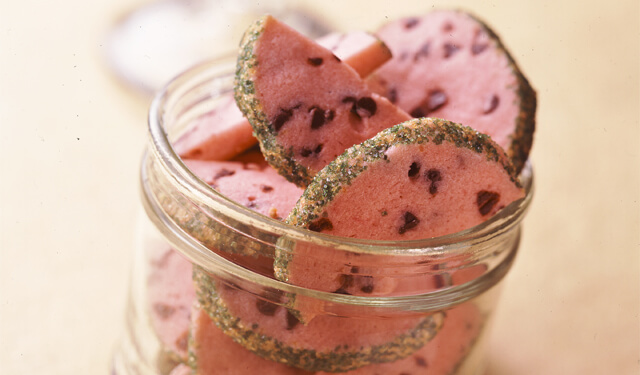 Watermelon Cookie Slices