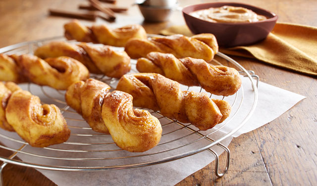 Pumpkin Pie Spice Cinnamon Twists