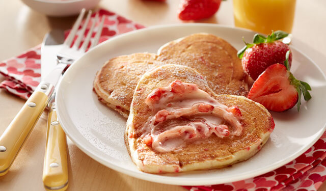 Strawberries and Cream Pancakes