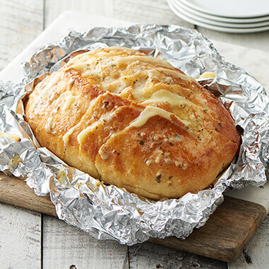 Cheesy Grilled Garlic & Herb Bread