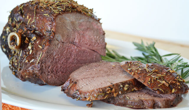 Leg of Lamb Roasted with Rosemary