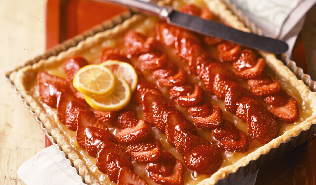 strawberry lemon tart