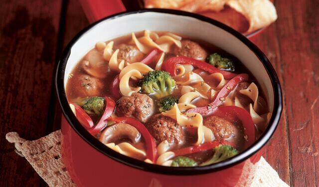 Italian Meatball & Noodle Soup