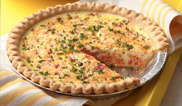Salmon Dinner Quiche