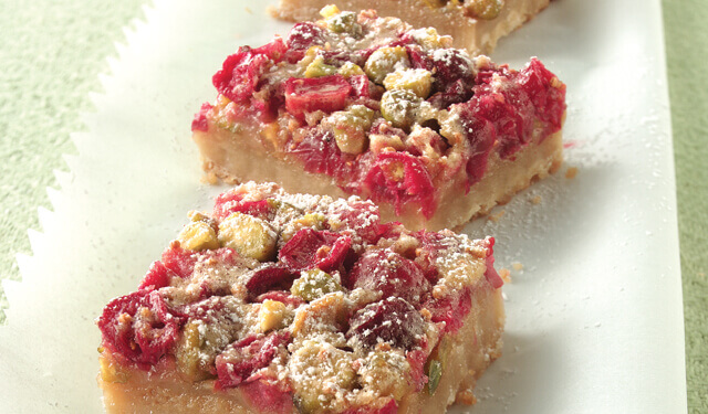 Cranberry Pistachio Bars