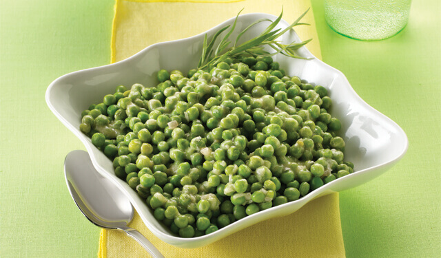 Tarragon Baby Peas with Buerre Blanc