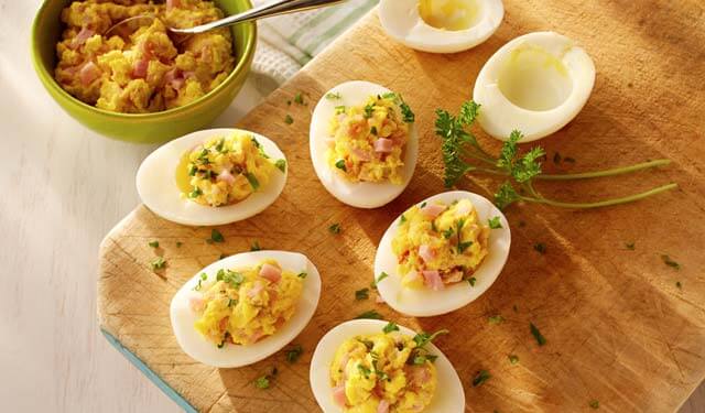 Deviled Eggs with Ham