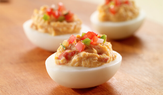 Salsa Deviled Eggs