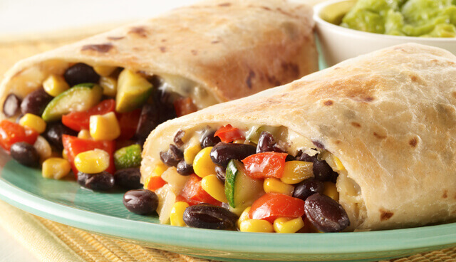 Garlic, Cumin & Black Bean Burritos