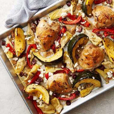 Mediterranean Sheet Pan Chicken