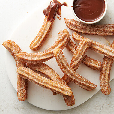 Churros with Chocolate Dipping Sauce