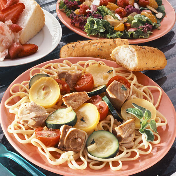 Linguine with Vegetables & Tuna