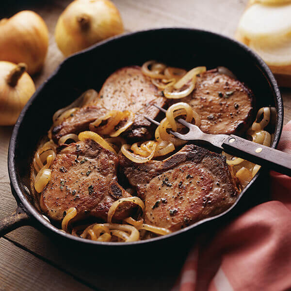 Pork Chops with Caramelized Onions
