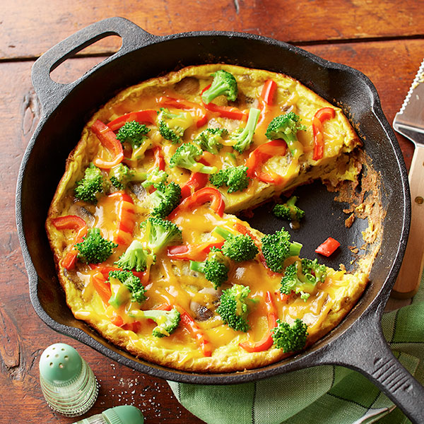 Broccoli & Mushroom Frittata