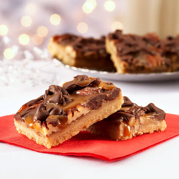 Caramel 'N Chocolate Pecan Bars