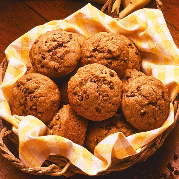 Chocolate Chip Banana Muffins