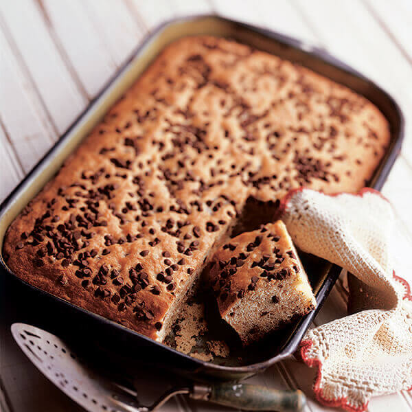 Chocolate Chip Banana Snack Cake