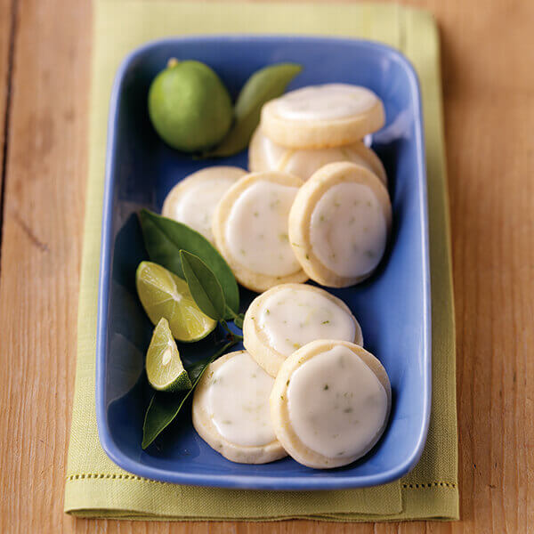 Key Lime Shortbread Cookies