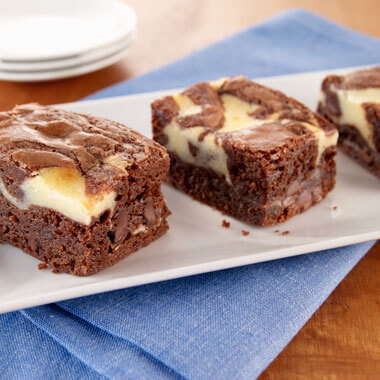 Double Fudge Cream Cheese Brownies