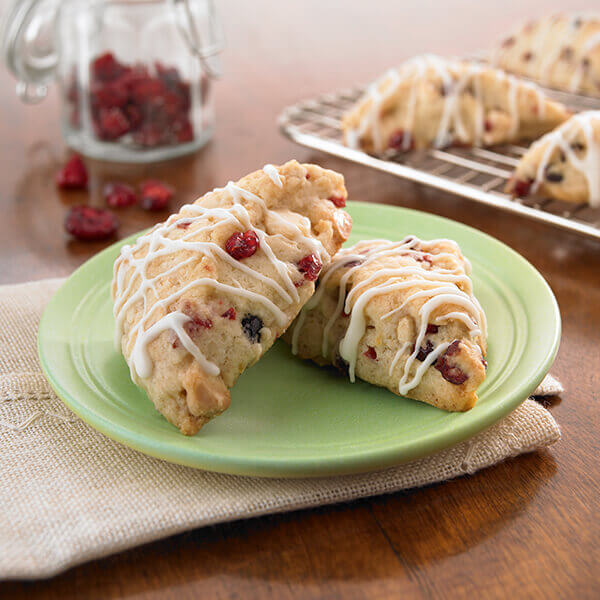 Petite White Chocolate Cranberry Scones (Gluten-Free Recipe)