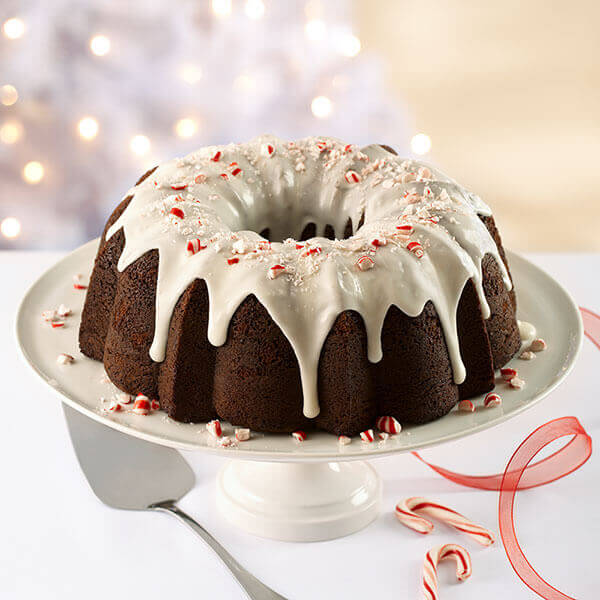 Fudgy Peppermint Cake