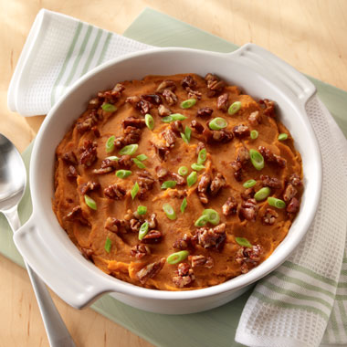 Sweet Potatoes with Cinnamon Pecans